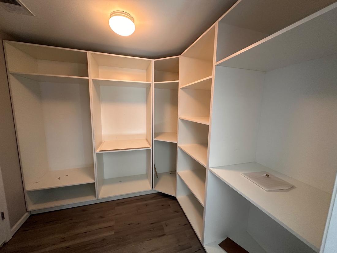 Walk-in closet built-ins